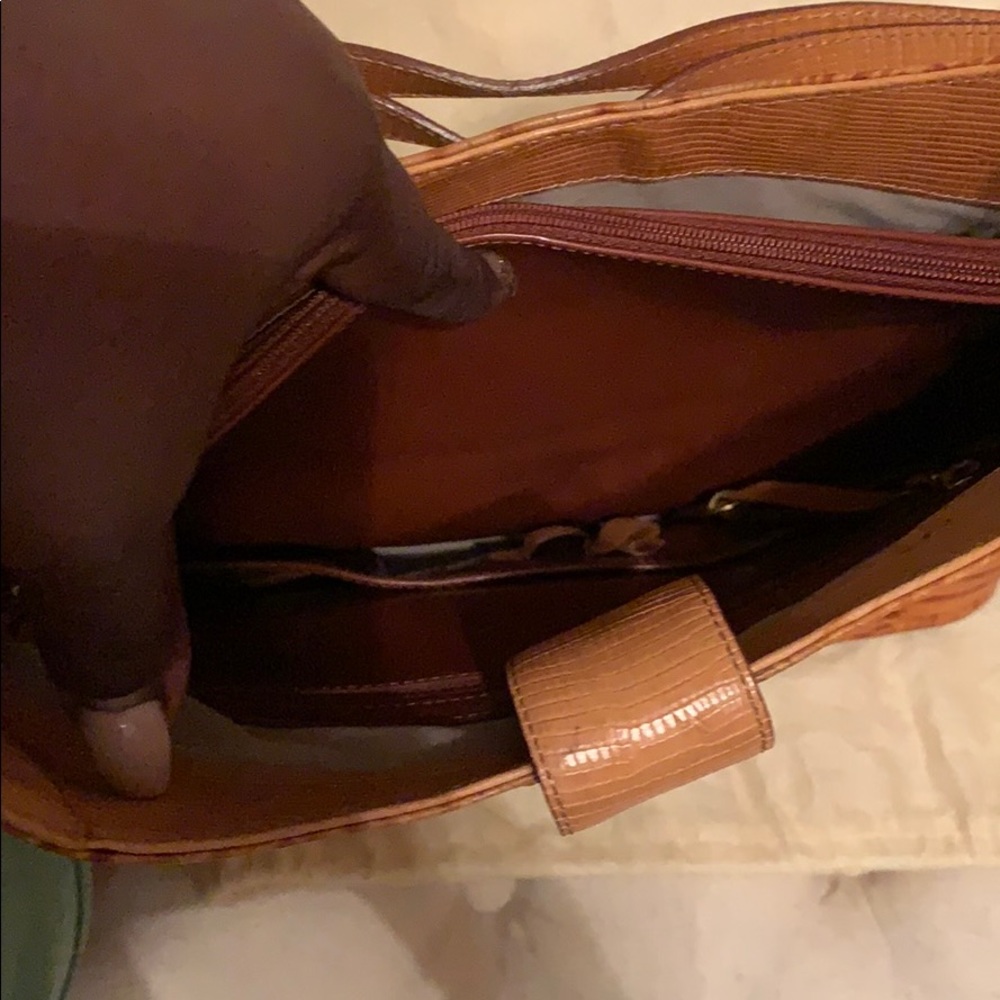 Vintage Leather & Woven Brahmin - Picture 4 of 6